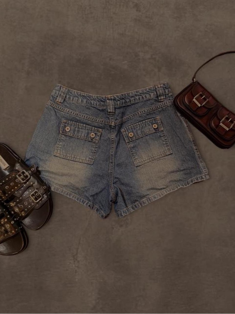 Vintage Carolina blues denim shorts